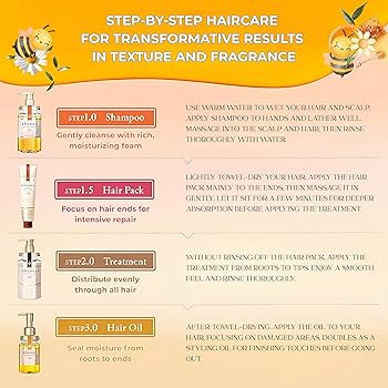 Amazon.com: yeeyzz&honey Deep Moist Hair Oil Step3.0 (Moist